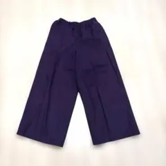 おしまい価格。セブンディエブリィサンディのパープルの綿100%ワイドパンツ