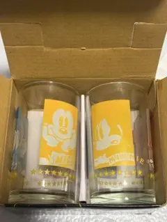 ミッキー＆ミニーデザイングラスセット