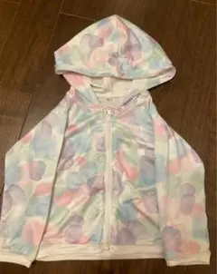 フード付きトレーナー 90cm 多色　水玉