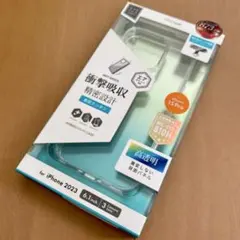 【iPhone 15 Pro】耐傷・耐衝撃ハイブリッドケース クリア