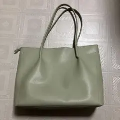 SHOO・LA・RUE ライトグリーン トートバッグ
