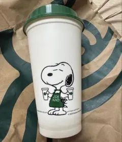 スタバ　スヌーピー　PEANUTS リユーザブルカップ 473ml