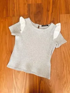 【美品♡】ページボーイ　グレーの半袖ニット ♡のサムネイル