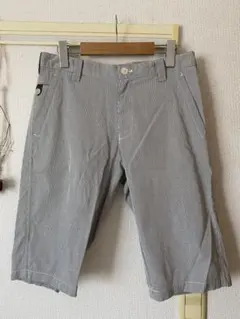 ポールスミス　サイズM ショートパンツ　綿麻　ストライプ　ヒッコリーのサムネイル