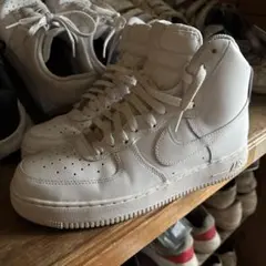 美品Nike Air Force 1 ホワイト ハイカット24.5cm NIKE Air Force 1 High ホワイト ハイカット