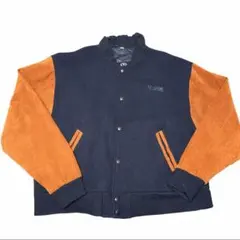 9O's CANADA製 ウール×スエード スタジアム ボンバージャケット