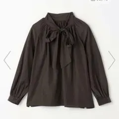 UA green label relaxingスタンドボウタイ2WAYブラウス