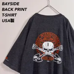 USA製BAYSIDE企業デザイングラフィックTシャツオーバーサイズのサムネイル