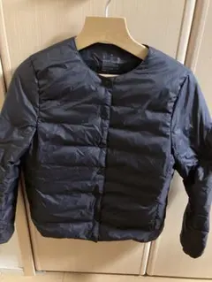 無印良品　ノーカラーポケッタブルダウンジャケット　S