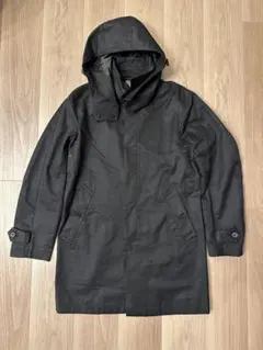 nano universe ステンカラーコート フード付き