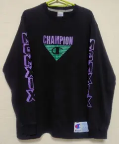 チャンピオン　ロングTシャツ ブラック
