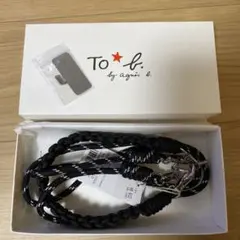 To b. by agnes b.モバイルストラップセット ブラック