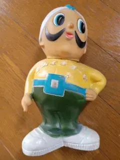 【激レア❗️】昭和レトロ❣️企業マスコットキャラクター❣️ ソフビ人形　❣️ 貯金箱　❣️ トヨタ☆東京カローラ☆えびす☆ソフビ人形☆貯金箱 12．5cm 当時