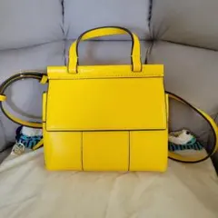 美品✨】トリーバーチ 2wayバッグ リーラジウィル レザー イエロー