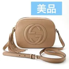 【美品】GUCCI SOHO ソーホー　 レザーショルダーバッグ 保存袋付きのサムネイル
