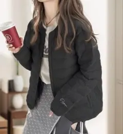 クラシカルエルフ　虜になる軽ふわ感。袖刺繍入りスーパーライト中綿ジャケット