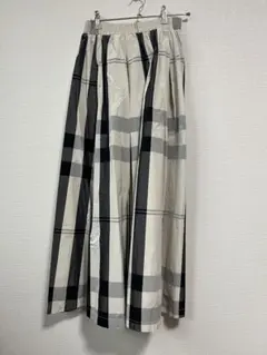 ゆ*ゆ様 チェック柄 フレアスカート ウエストゴム