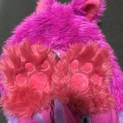 チェシャ猫　マフラーキャップ　ファンキャップ　ディズニー