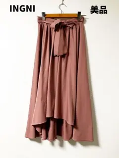 INGNI フレアロングスカート M ピンク
