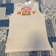 新品 ロキシー クイックシルバー ロゴ バックプリント タンクトップ 白 Mのサムネイル