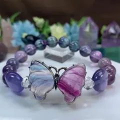ALLSALE☆~Butterfly~☆フローライトデザインブレスレット