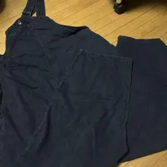 ニコアンド　黒 デニム オーバーオール レディース　サイズ3