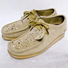 希少　クラークス×ウィンダンシー×アトモス　ワラビー　27cm　ベージュ　美品 希少 クラークス×ウィンダンシー×アトモス ワラビー 27cm ベージュ 美