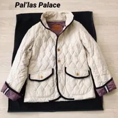 パラスパレス 綿麻キルティング ジャケット　中綿入り　　レザータグ　２　日本製