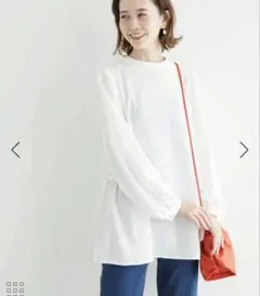 【ROPÉ PICNIC】バックティアードブラウス