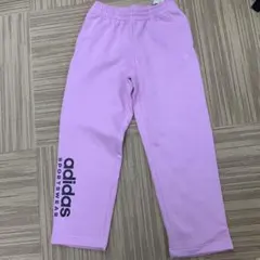 アディダス　スエット　パンツ　140cm ピンク　女の子　裏起毛