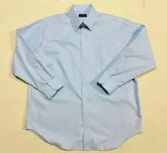 美品　3 Lサイズ　LES MUES 長袖シャツ 水色 ボタンダウン