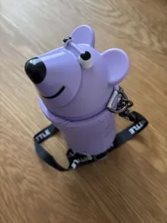 未使用品　ANIMAL BOTTLE 子ども用 水筒 パープルのサムネイル