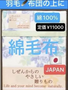 ② ブレイヴ 泉州国産プリント綿毛布 23-2848-085