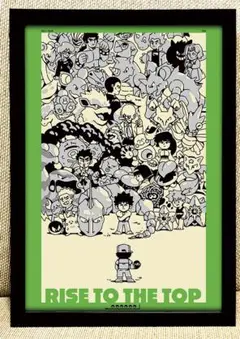 97 アートポスター　アメリカンレトロ　額付き