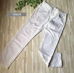 YANUK☆ヤヌーク　スリムフィット パンツ／チノパン　白　27 ＊激安SALE