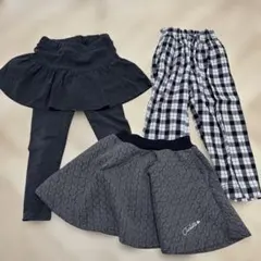 女の子秋冬服　スカート・スカッツ・長ズボン