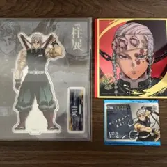 鬼滅の刃　柱展　アクリルスタンド　クリア色紙　柱稽古ランダムカード　宇髄天元