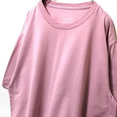 ジョージ 無地 Tシャツ ピンク 桃色 L 古着