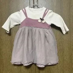 petit main さくらんぼチュールワンピース　80cm