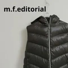 【美品】 ダウンベストLL ダークブラウン高配合ダウン