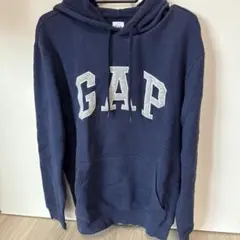 GAP ロゴ プルオーバー パーカー ネイビー Sのサムネイル