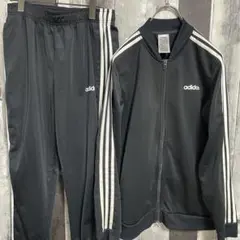 アディダスadidas　セットアップ　ジャージパンツ　上下　スリーストライプ　O