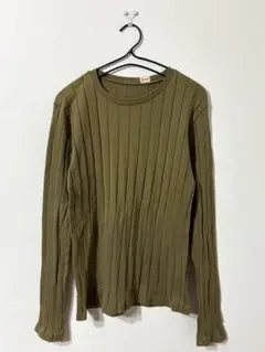 YOUNG & OLSEN ヤングアンドオルセン リブ 長袖 カットソー ロンT