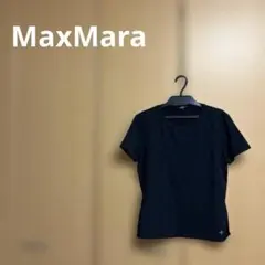 V マックスマーラ 黒のシンプルTシャツ Lサイズのサムネイル