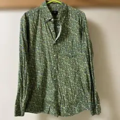 pop england ペイズリー柄 ボタンダウンシャツ 長袖 M