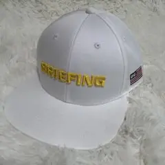 美品　BRIEFING ブリーフィング　ゴルフキャップ　ホワイトZOZO限定