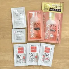 ミノン アミノモイスト 試供品 全身シャンプー 化粧下地 日焼け止め ミルクのサムネイル