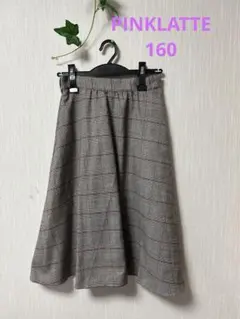 PINKLATTE 160台形チェックスカート