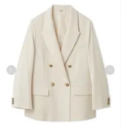 金釦ダブルブレストブレザー mila owen