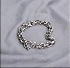 ステンレススチール リンクチェーンブレスレット 20cm